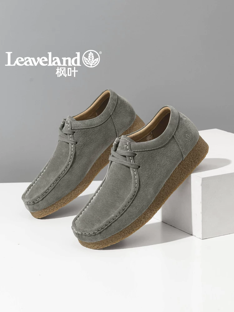 Giày nam Maple Leaf Giày Kangaroo cổ điển Giày thể thao nam phong cách Anh quốc cổ điển Giày thể thao thông thường Giày mới Da thật Giày nữ ngoài trời mùa đông