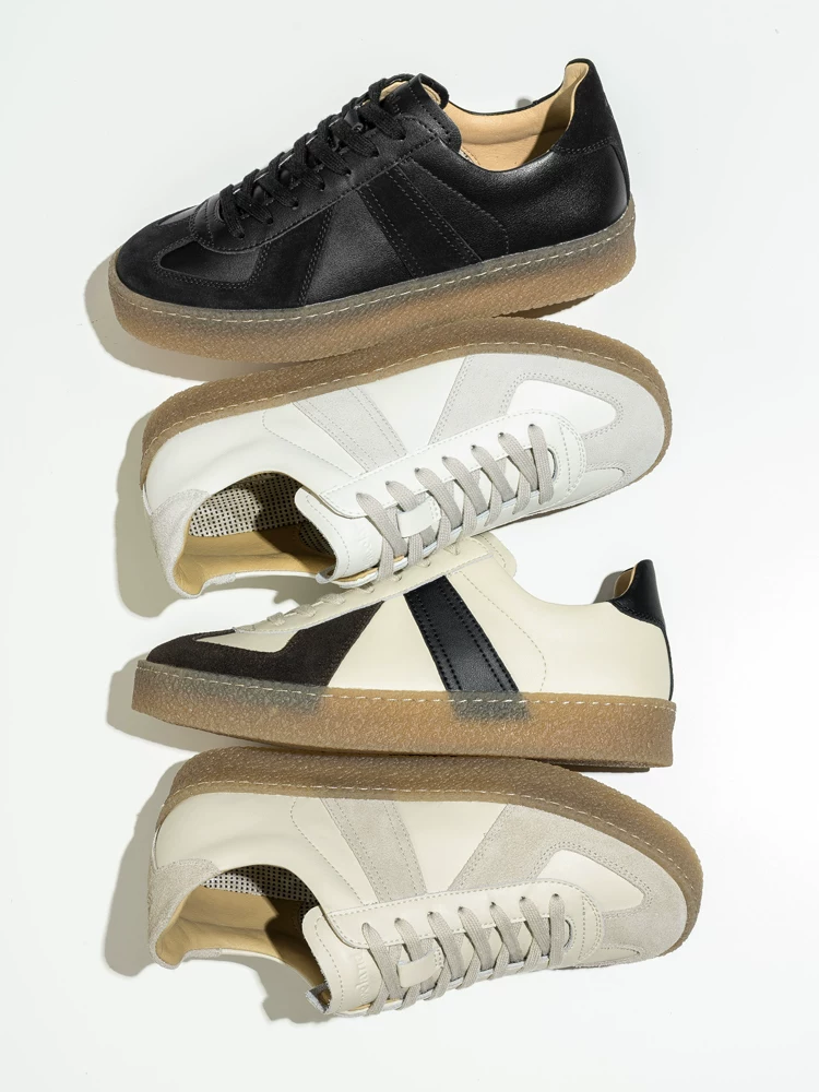 Giày thể thao nam màu trắng Maple Leaf Giày thể thao nam phong cách mới Giày thể thao nam kiểu Đức Giày đa năng Giày thể thao cổ điển hợp thời trang Giày thể thao thông thường Giày nữ