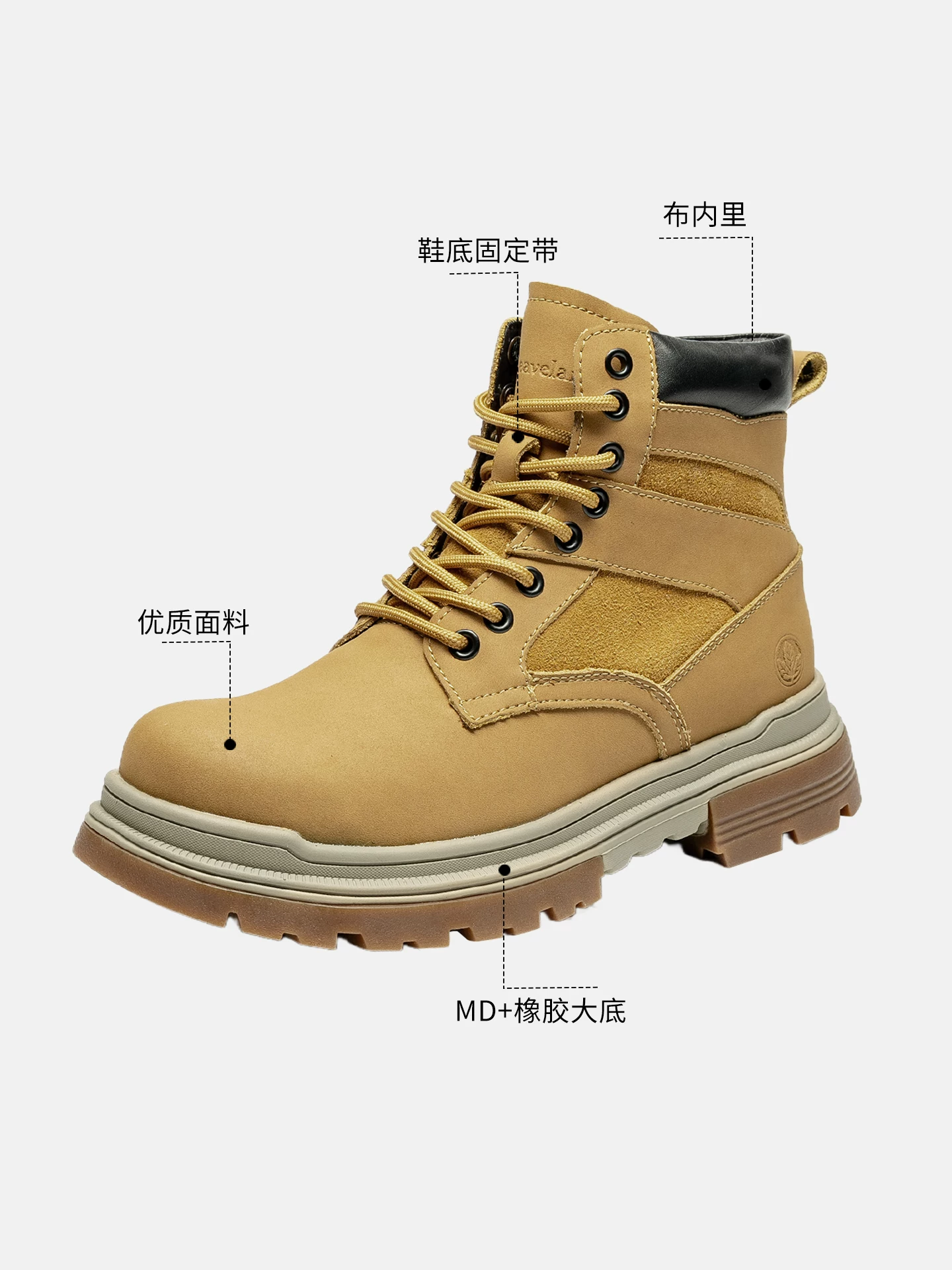 Giày nam Maple Leaf Giày bốt cổ điển màu vàng Giày nam mùa thu/đông 2025 Giày bốt Martin mới dành cho nữ Giày đi làm ngoài trời Giày tăng chiều cao Giày bốt thời thượng