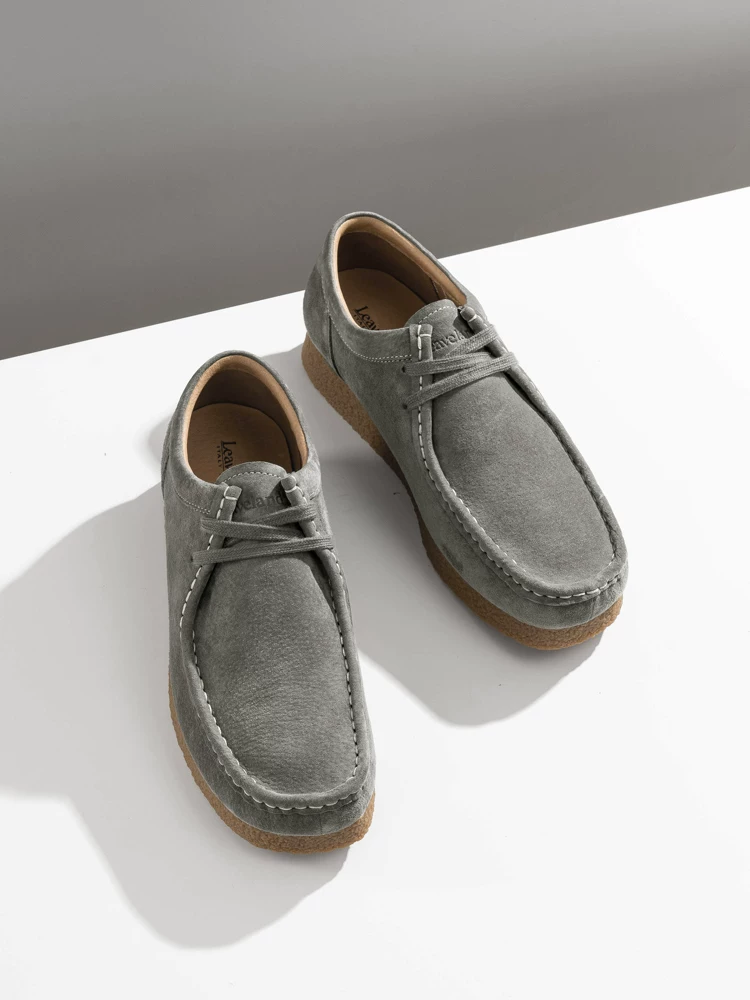 Giày nam Maple Leaf Giày Kangaroo cổ điển Giày thể thao nam phong cách Anh quốc cổ điển Giày thể thao thông thường Giày mới Da thật Giày nữ ngoài trời mùa đông