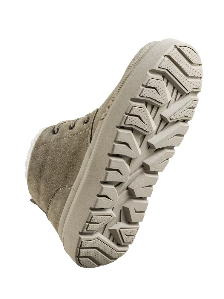 Giày nam Maple Leaf Giày đi tuyết mùa đông Giày cotton nam mới có lót lông cừu Giày bốt cotton cổ trung bình thông thường dành cho nam Giày bốt cotton cổ trung bình Giày phương Đông