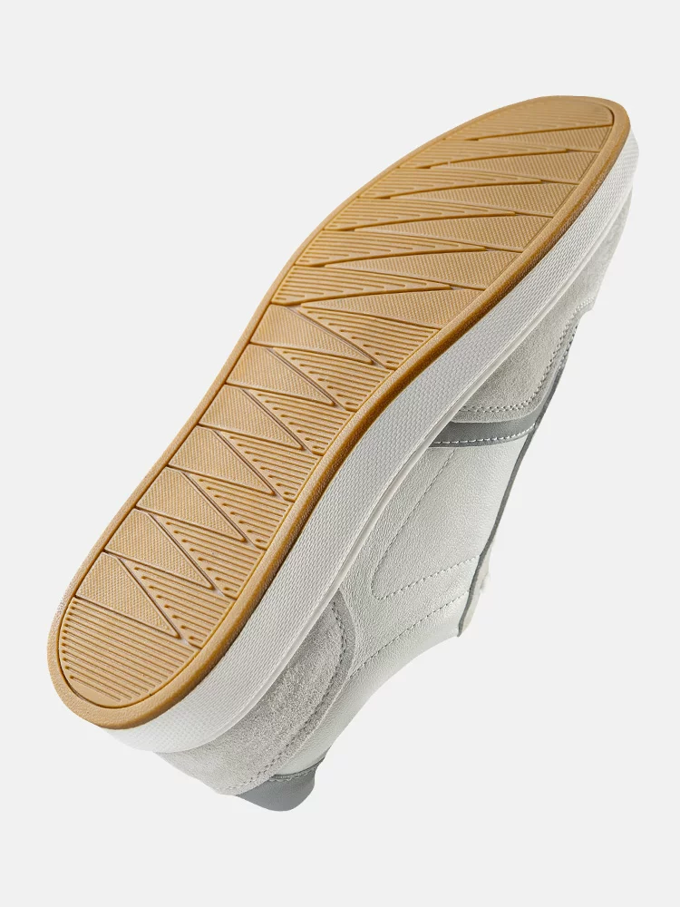 Giày thể thao nam da thật Maple Leaf Giày đa năng thoáng khí Giày trắng Giày nam mới Giày trắng thông thường hợp thời trang