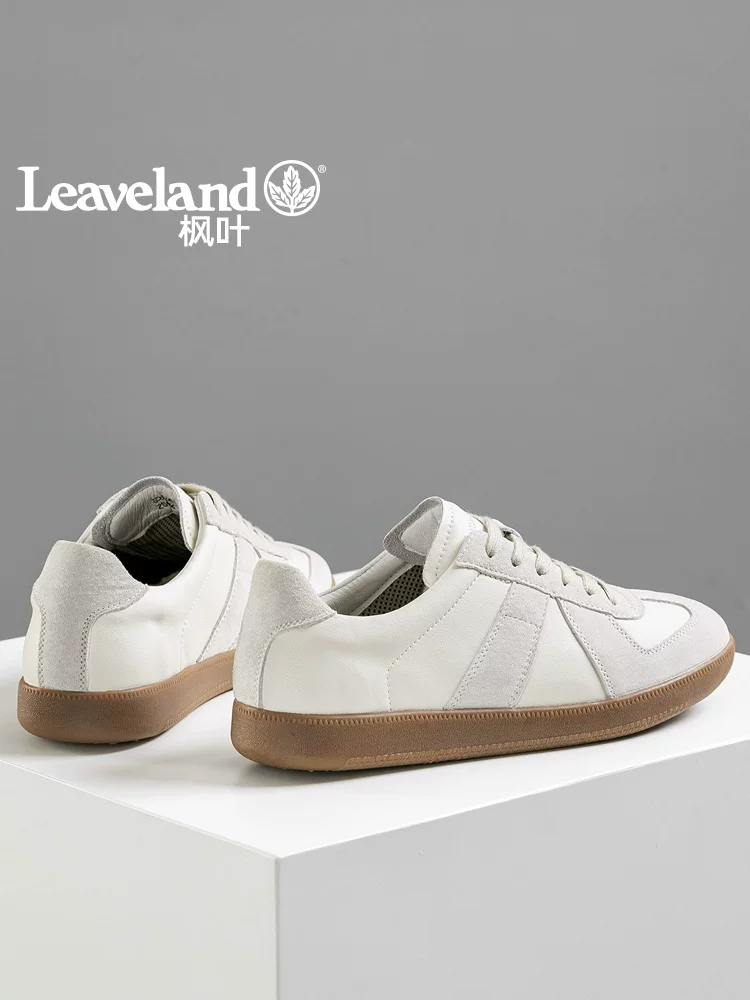 Giày nam Maple Leaf Giày tập luyện Đức Giày cotton mùa đông nam Giày Forrest Gump Giày thể thao da thật nữ Giày thể thao cổ điển Giày trắng thông thường