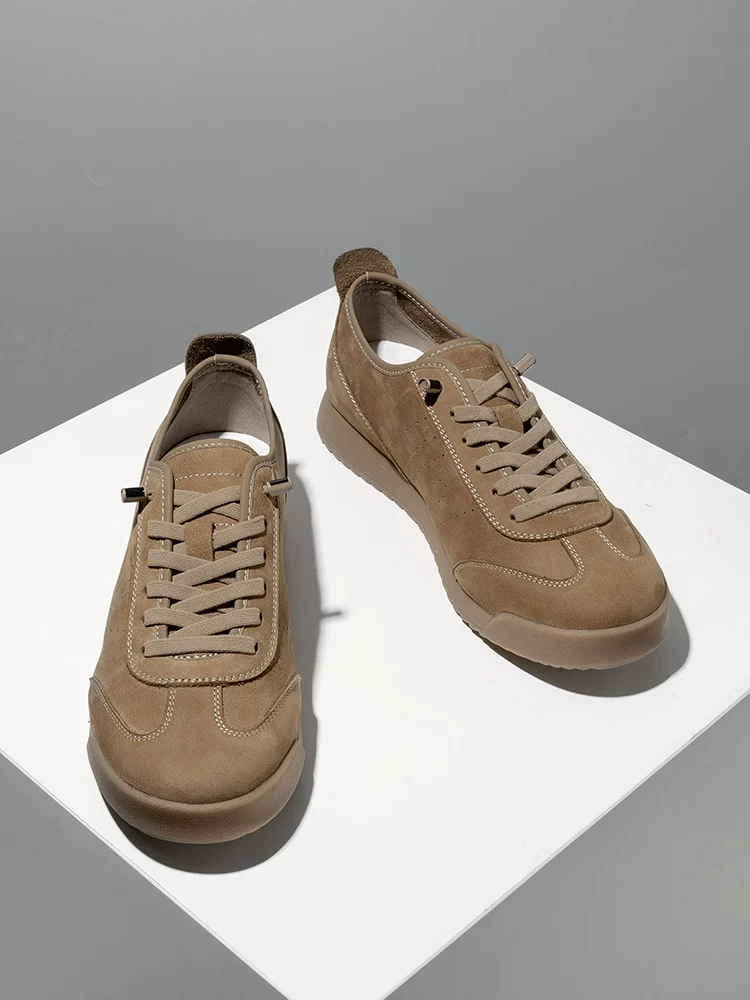 Giày nam Maple Leaf phong cách retro Forrest Gump, giày thể thao nam da thật, giày sneaker mùa thu mới, giày da đế mềm, giày bố.