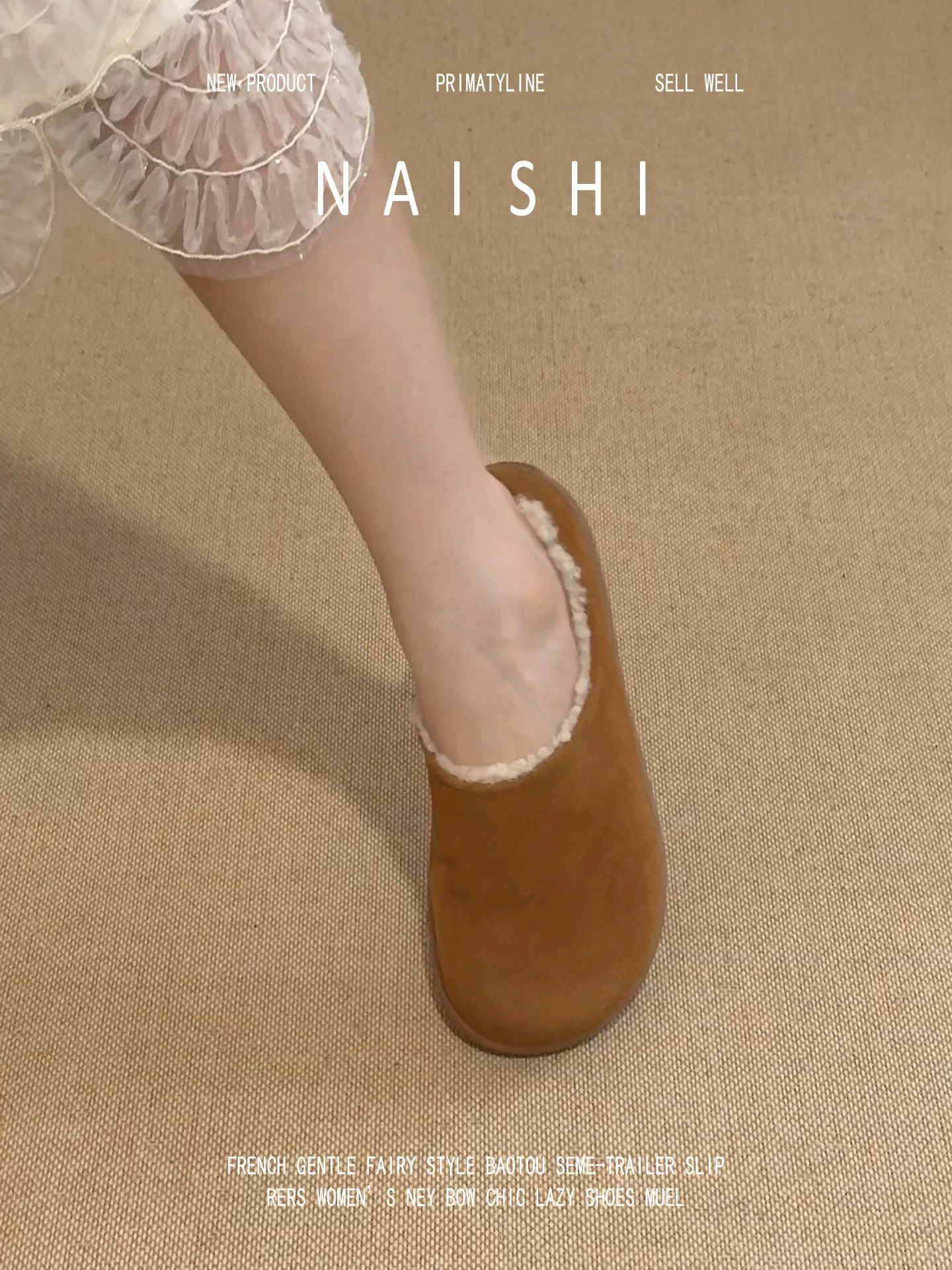 Phiên bản da cừu! Giày Birkenstock đế bằng kiểu retro sang trọng dành cho nữ, đa năng và ấm áp, giày cotton lót hoàn toàn.