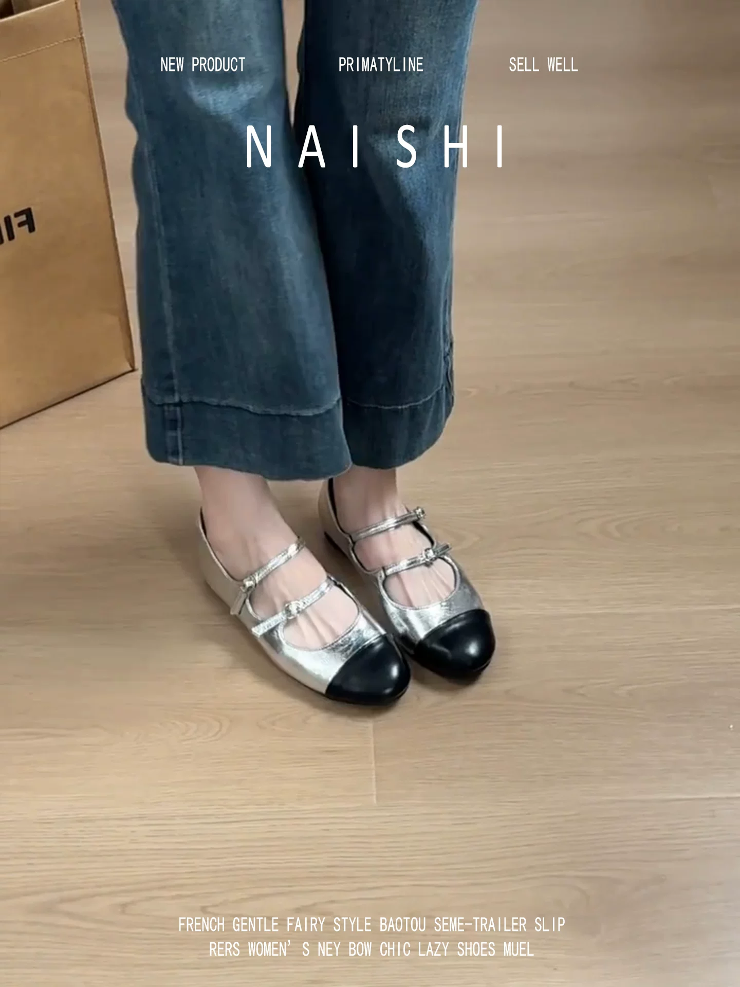 Phiên bản da cừu! Giày Mary Jane phối màu phong cách Chanel dành cho nữ, giày đế cao quai đơn mũi tròn cổ điển dành cho người nhỏ nhắn.