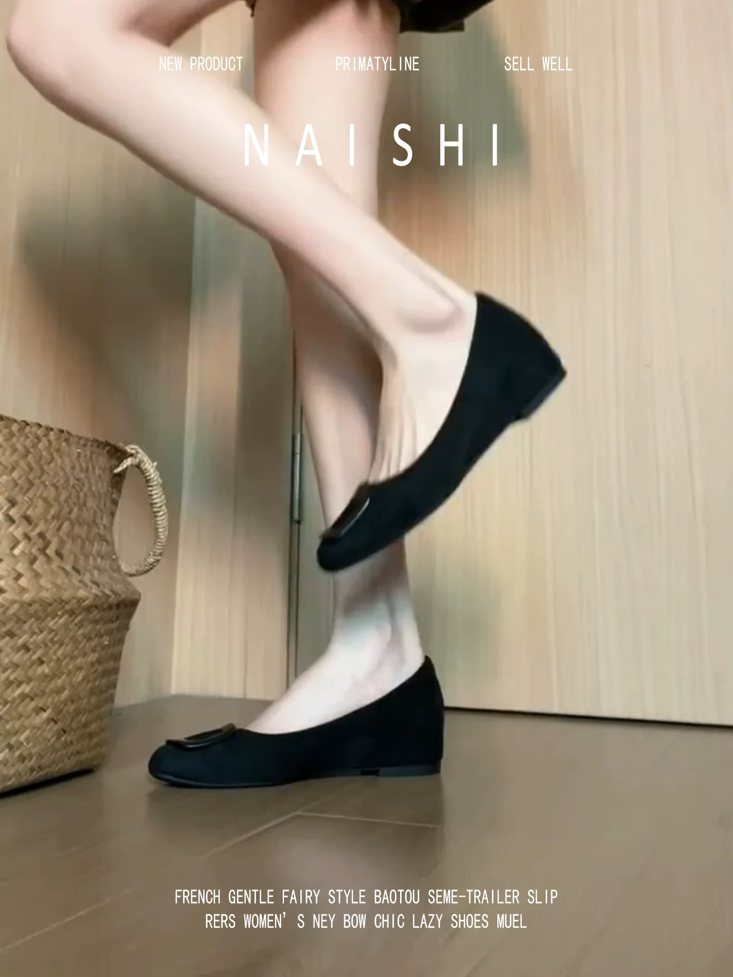 Phiên bản da cừu! Giày Mary Jane đế cao có khóa vuông cổ điển dành cho nữ, giày cao gót da lộn màu đen kiểu lười đi làm.