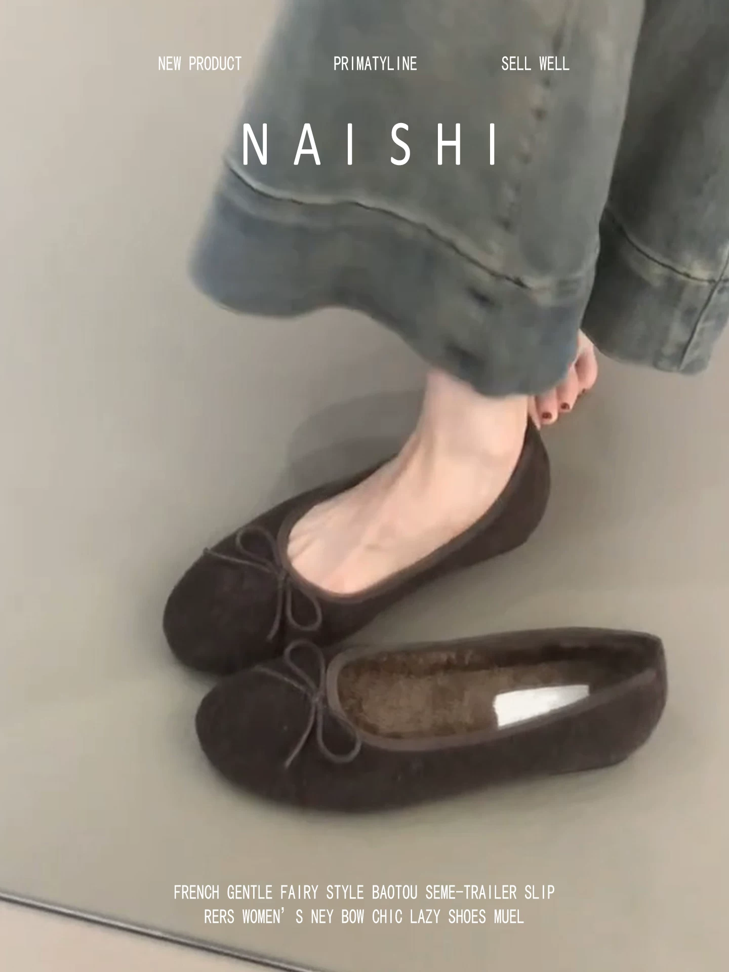 Phiên bản da cừu! Giày Mary Jane kiểu retro dành cho nữ, giày lười mũi tròn đa năng, giày lông mềm đế mềm thoải mái.