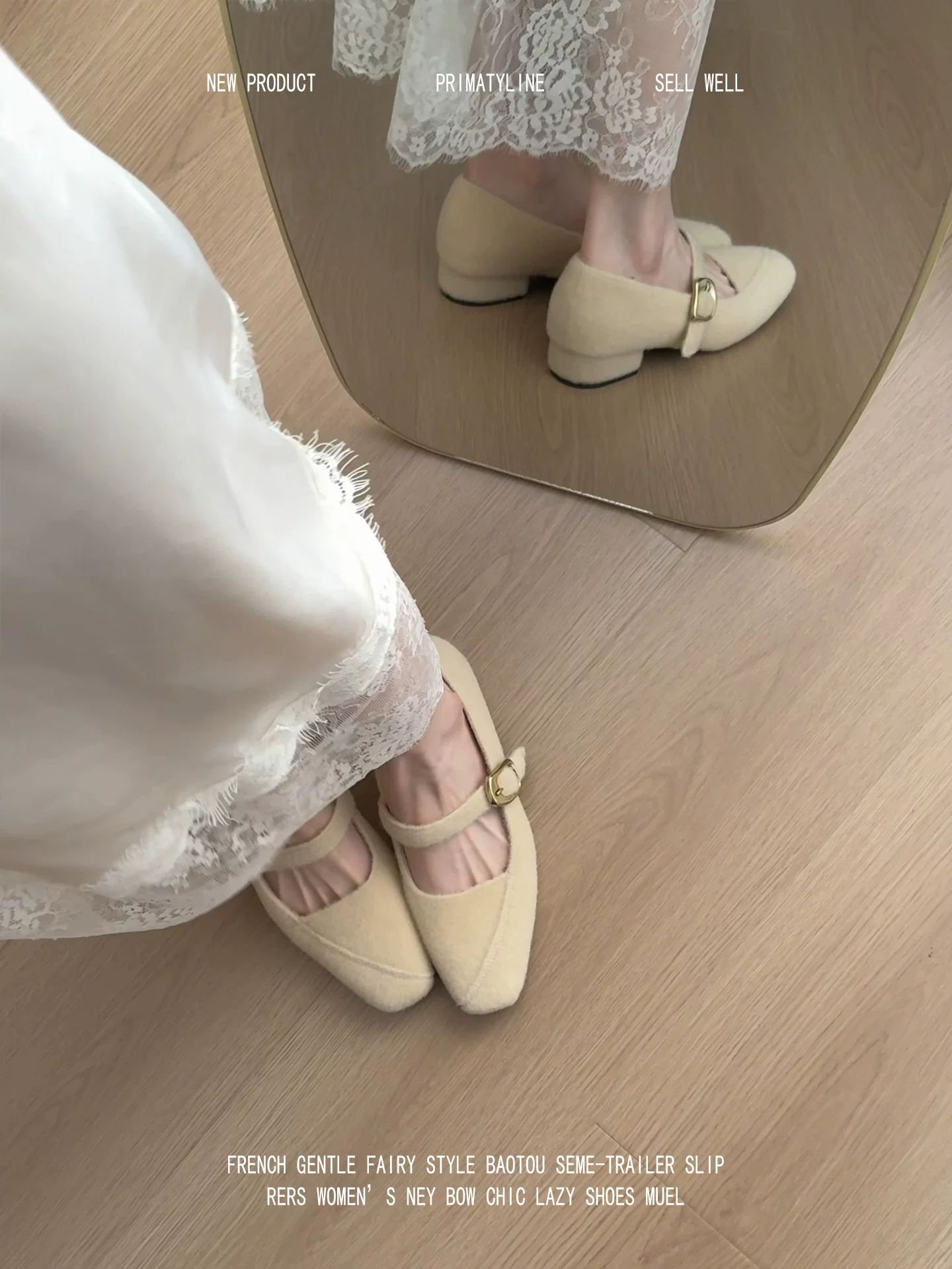 Phiên bản da cừu! Giày lông phong cách Chanel với dây đeo khóa đơn, giày Mary Jane đa năng và thanh lịch với gót dày, mũi vuông và lớp lót lông cừu.