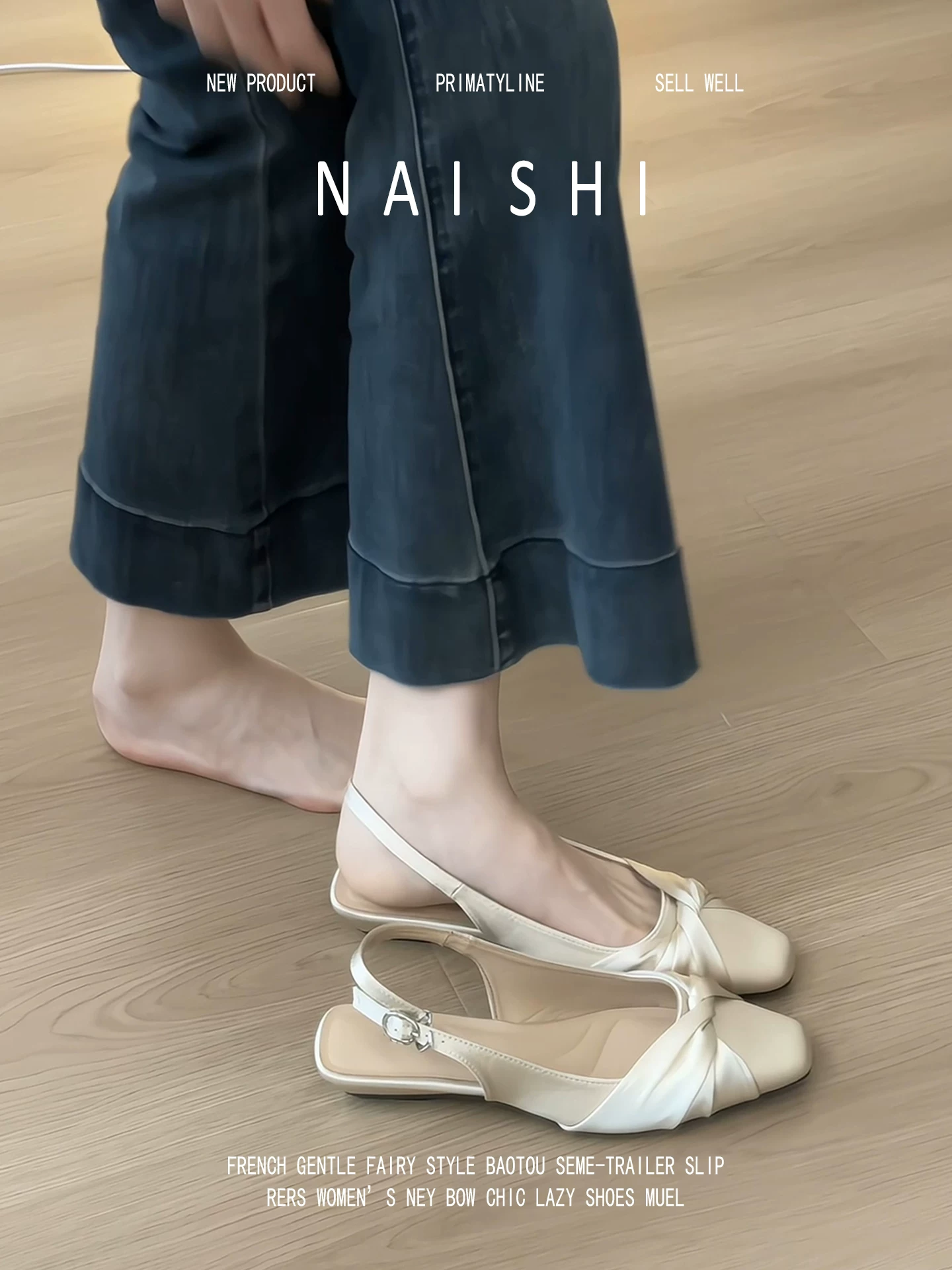 Phiên bản da cừu! Dép quai ngang kiểu Chanel bằng chất liệu satin dành cho nữ, phối cùng váy, giày Mary Jane không gót, giày cao gót đế xuồng thanh lịch.