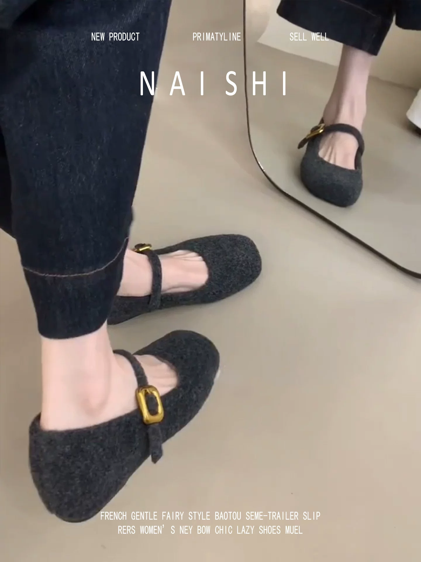 Phiên bản da cừu! Giày lông cổ điển, giày Mary Jane thanh lịch mùa đông dành cho nữ, quai đơn có tăng chiều cao ẩn, giày lông mềm mại.