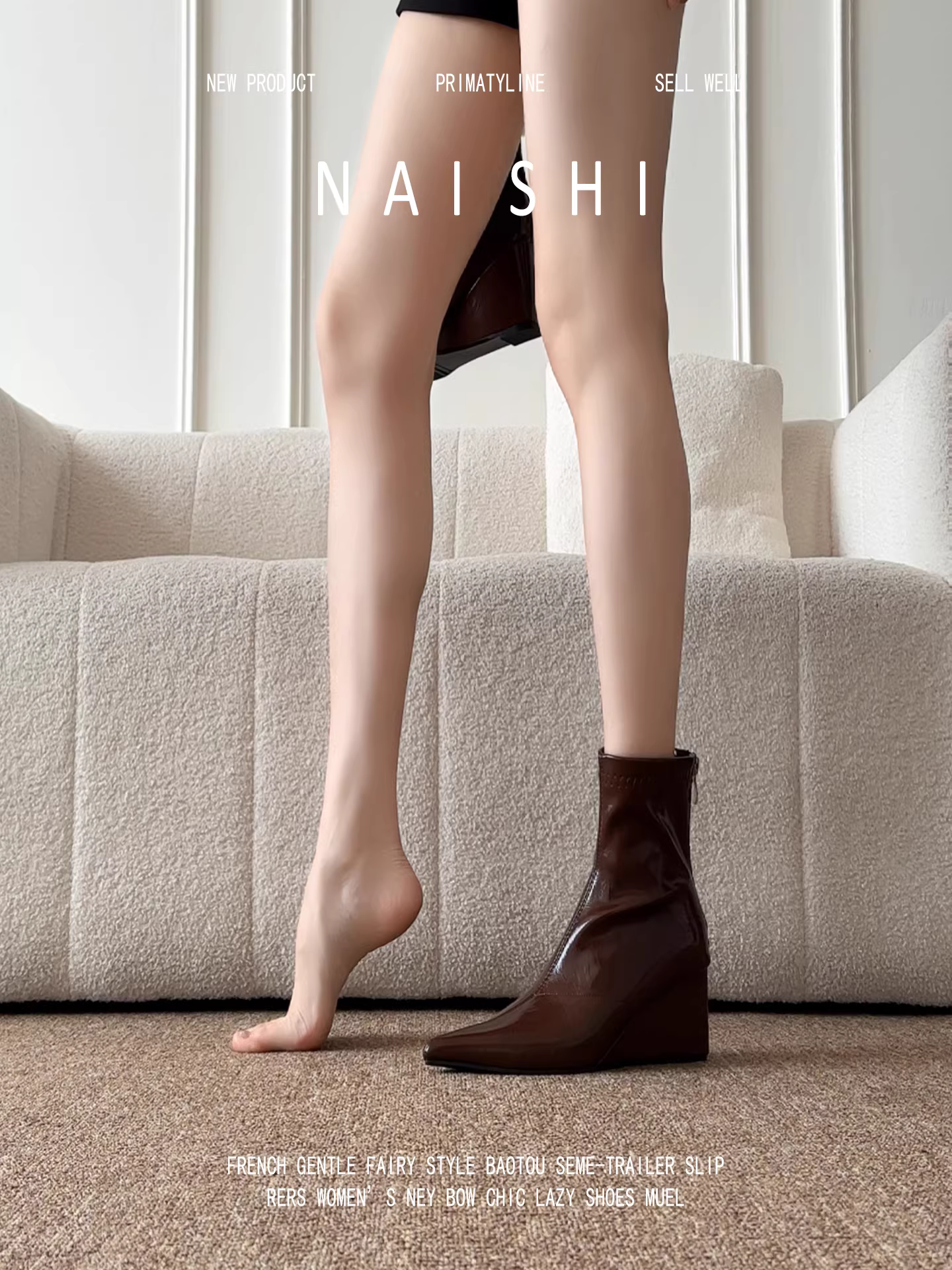 Phiên bản da cừu! Giày bốt cao gót đế xuồng kiểu Âu Mỹ có khóa kéo phía sau, mũi nhọn, chất liệu da thật, kiểu dáng ôm sát cao cấp.