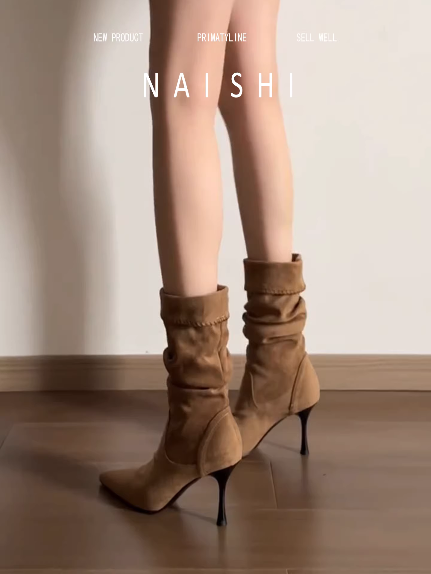 Phiên bản da cừu! Giày cao gót cổ điển, giày cao bồi Melard, giày cao gót ngắn bằng da lộn, giày cao gót xếp tầng, giày cao gót mũi nhọn.