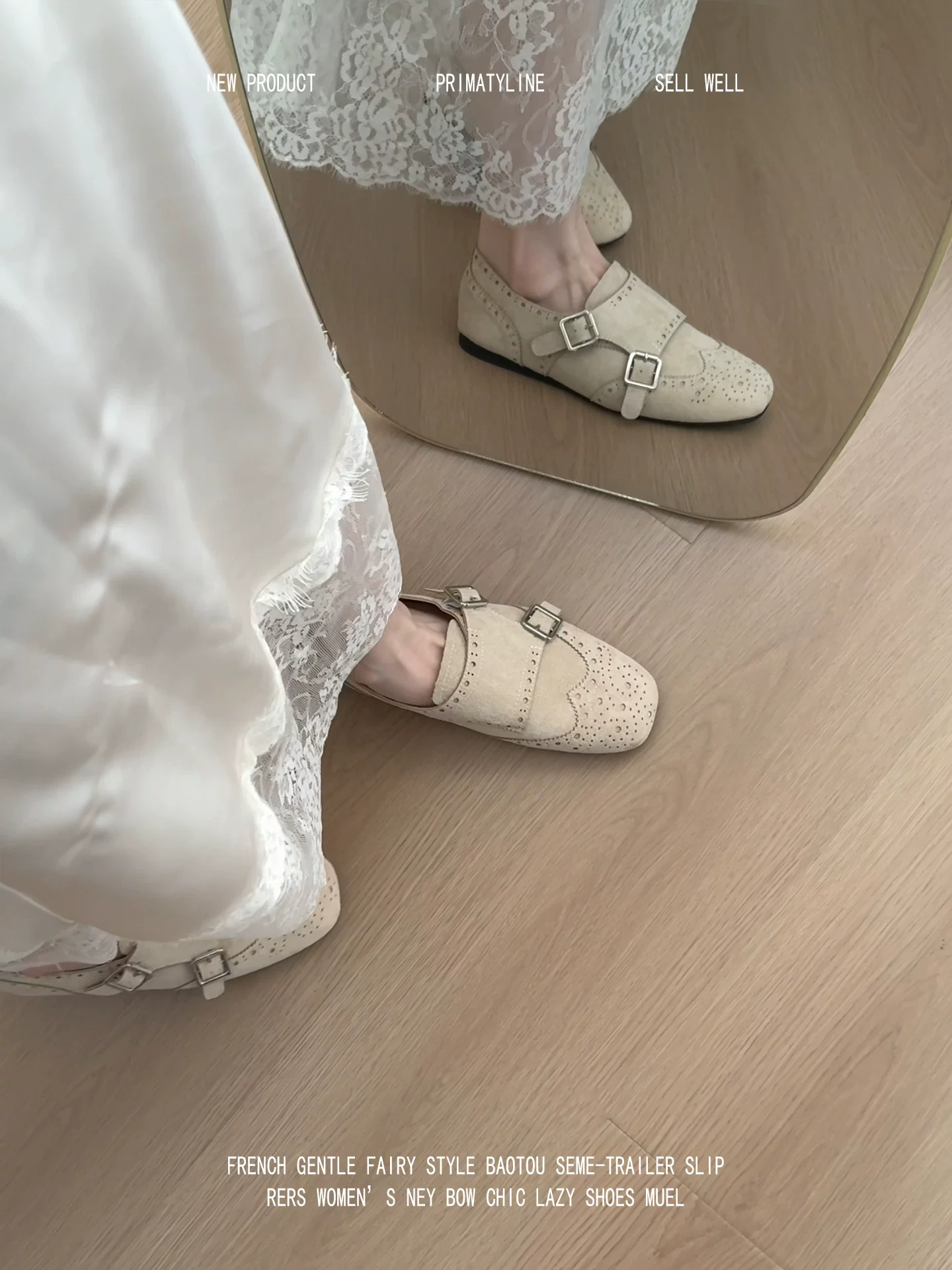 Phiên bản da cừu! Giày Mary Jane kiểu brogue chạm khắc cổ điển dành cho nữ, giày lười kiểu Anh, giày da nhỏ kiểu cũ.