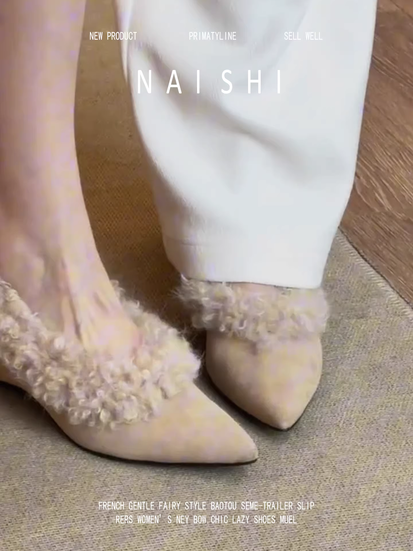 Phiên bản da cừu! Giày mũi nhọn bằng da lộn cổ điển dành cho nữ, giày Mary Jane lót lông cừu có tăng chiều cao ẩn, giày bệt đi làm ấm áp.