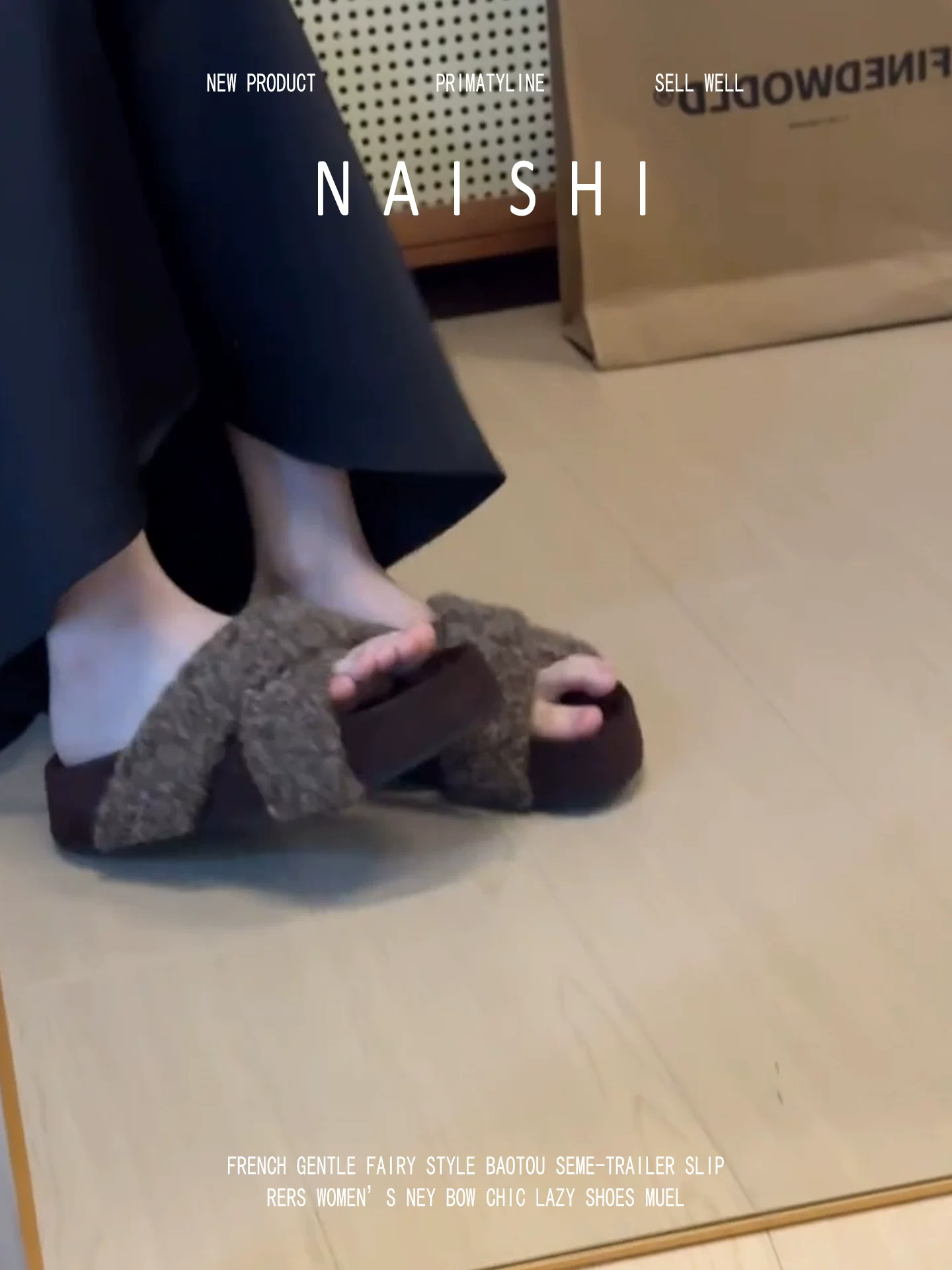 Phiên bản da cừu! Dép đế dày bằng len cừu cổ điển có quai chéo, dép lông dùng để đi ngoài trời, dép Birkenstock lót lông cừu.