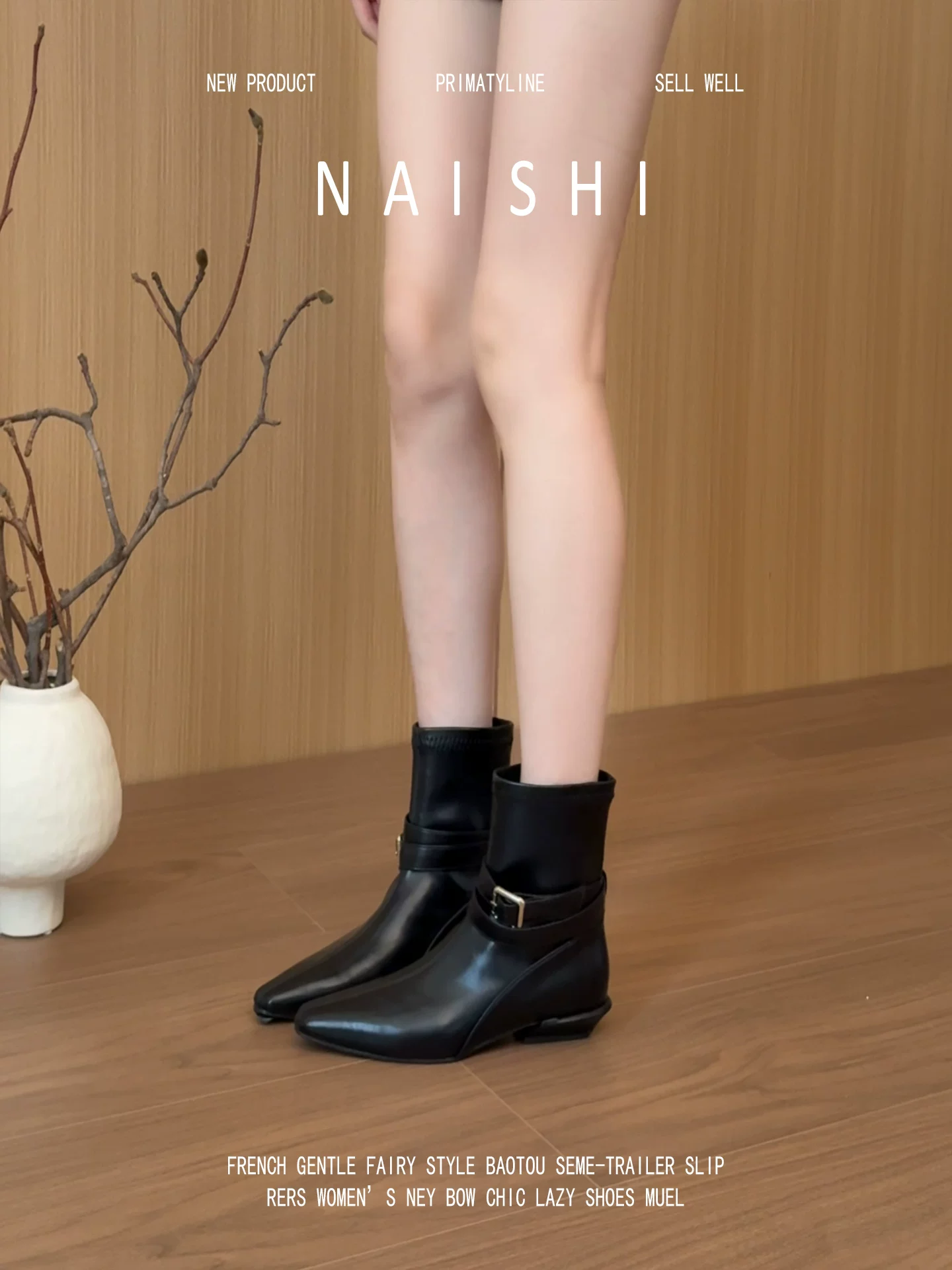 Phiên bản da cừu! Giày cao gót đế xuồng cổ điển có khóa thắt lưng, kiểu Anh, kiểu Martin, mũi nhọn, kiểu Chelsea, ôm sát chân dành cho nữ.