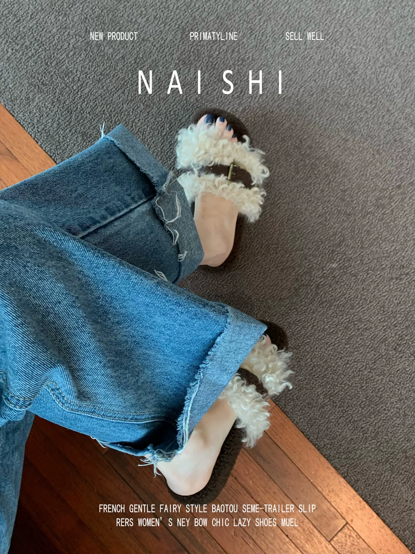 Phiên bản da cừu! Dép da cừu nữ đi ngoài trời, dép Birkenstock cổ điển có khóa thắt lưng, dép lười đế dày phối màu.