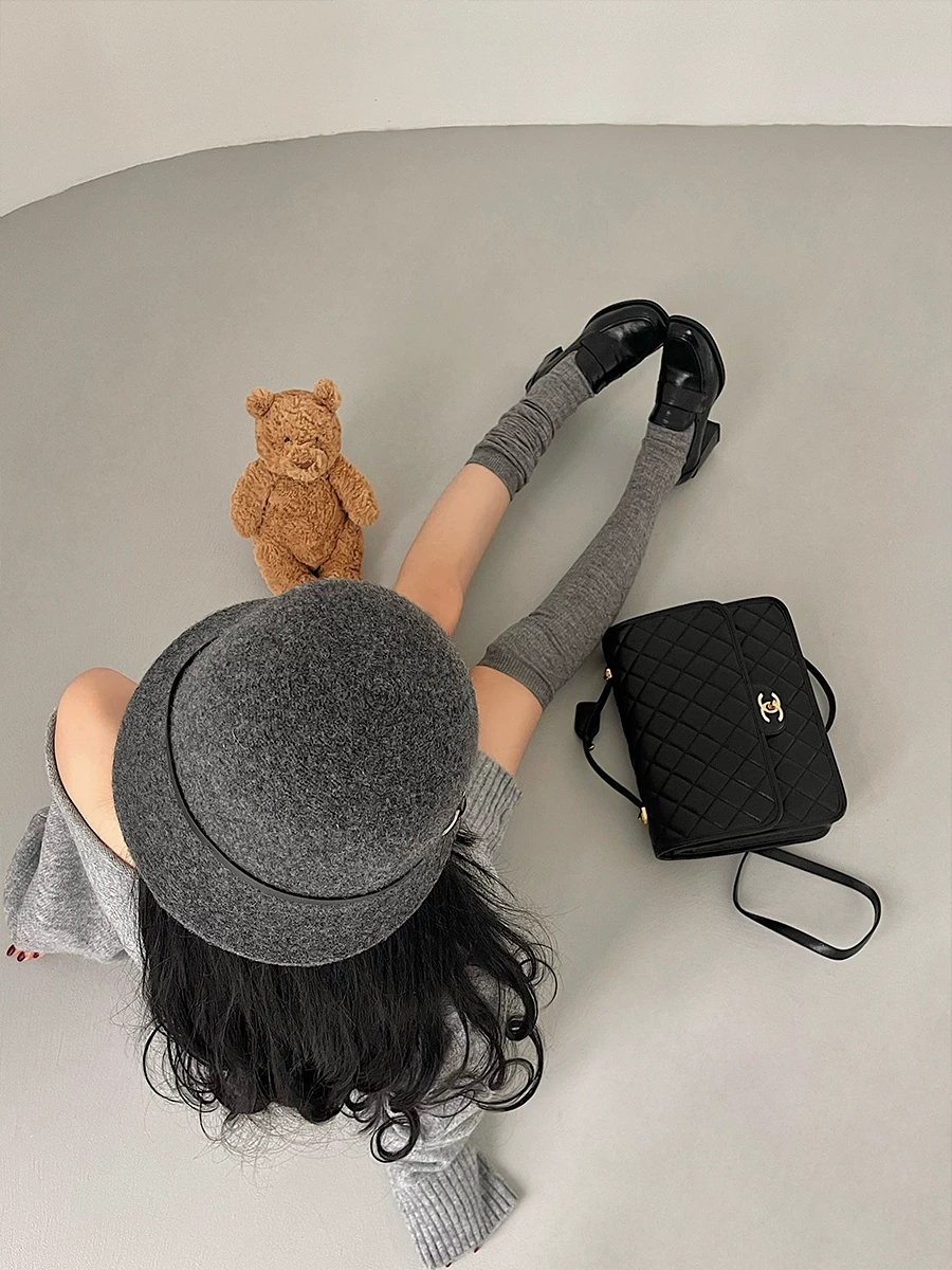 YoungGirlDay mùa thu đông tất dệt kim cao đến đầu gối co giãn ấm áp, tất cao đến bắp chân.