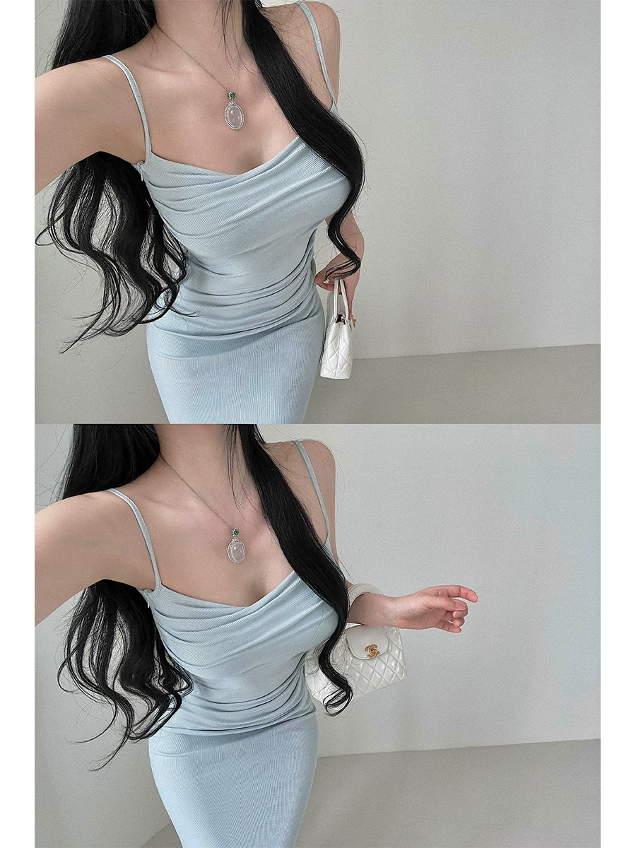 YoungGirlDay Kardashian váy dài dây đeo đuôi cá ôm sát eo gợi cảm, hở lưng gợi cảm
