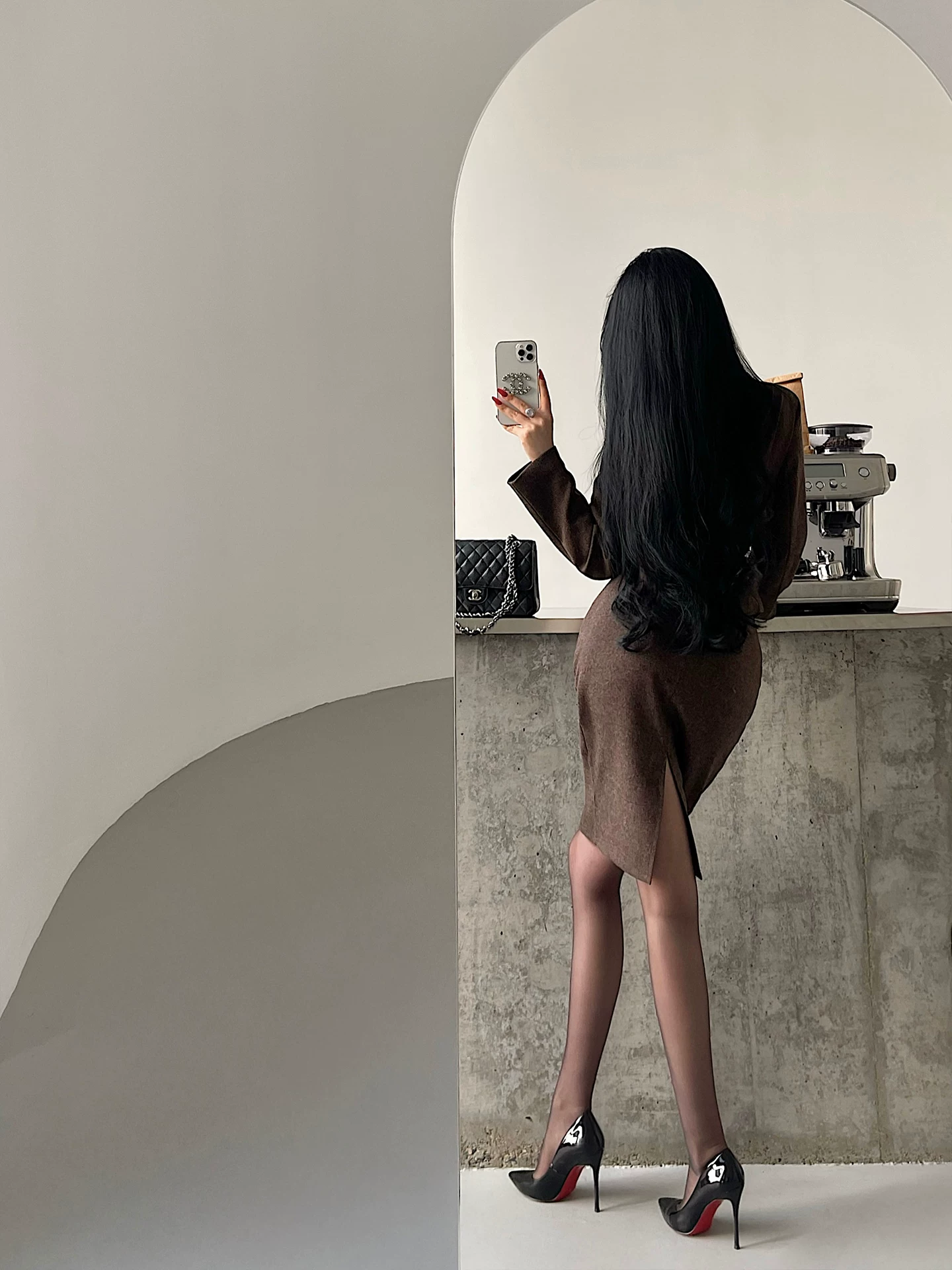 YoungGirlDay Bộ vest hai hàng khuy và chân váy ôm hông thanh lịch theo phong cách Hàn Quốc của Thư ký Kim.