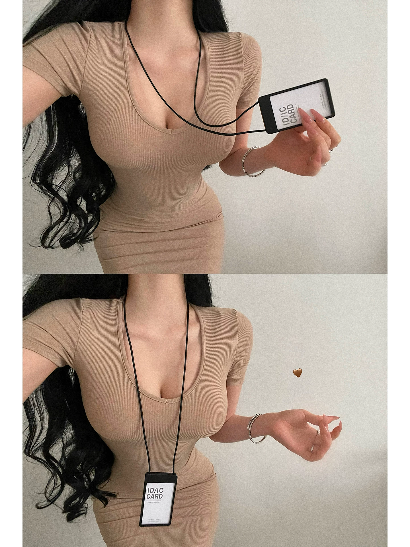 YoungGirlDay Kardashian váy bodycon tay ngắn cổ chữ V gợi cảm ôm eo váy dài