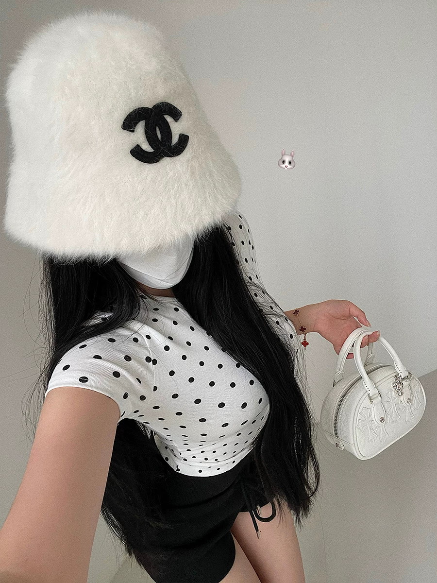 YoungGirlDay Pure Desire Sweet Girl Cổ Tròn Slim Fit Thiết Kế Vai Thông Thường Co Giãn Tay Ngắn Áo Phông Chấm Bi Hàng Đầu