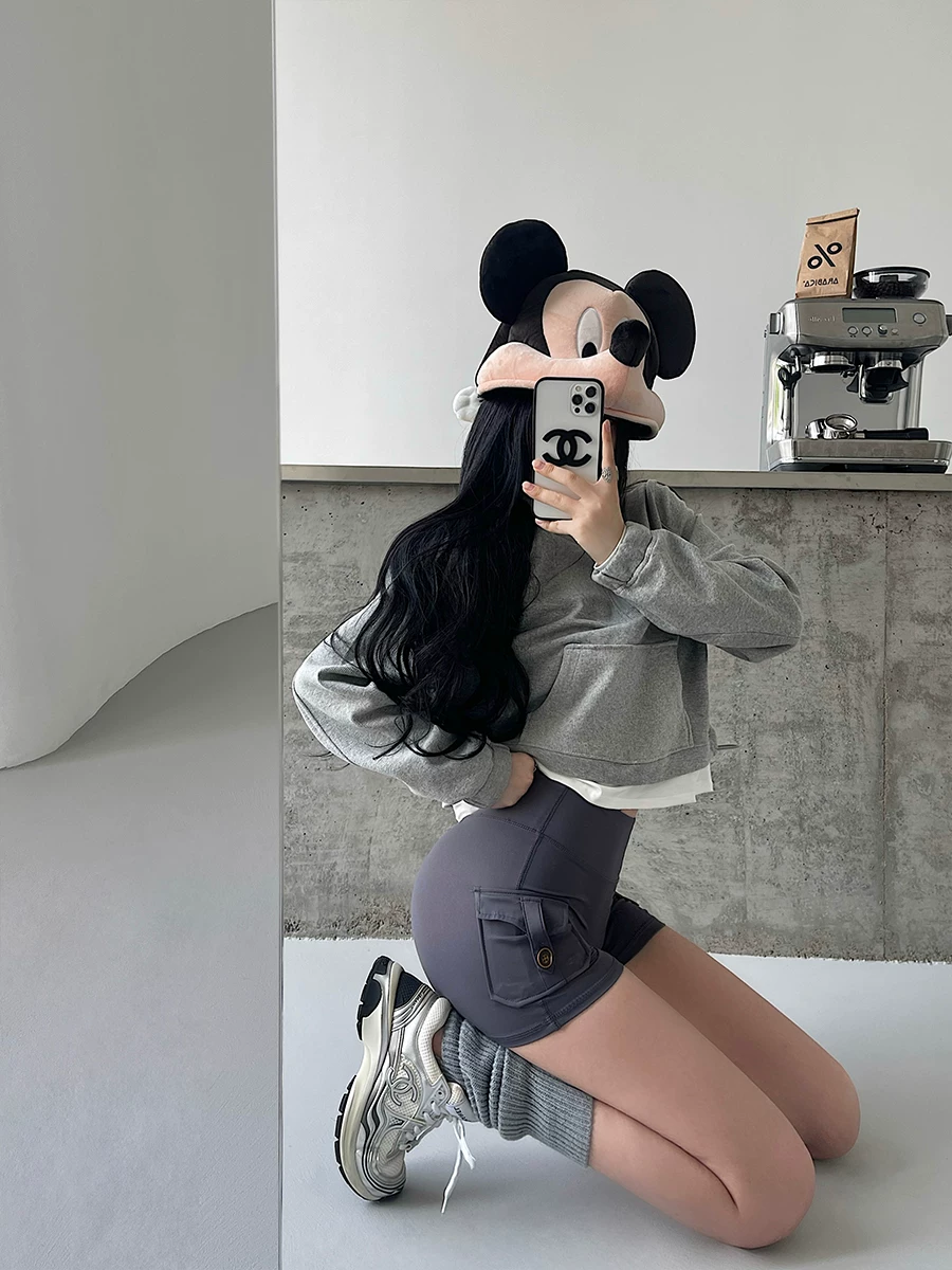 YoungGirlDay Truyện tranh Hàn Quốc gợi cảm cạp cao nâng mông giảm béo mông đào tập thể dục thể thao quần short thường ngày quần short nóng bỏng dành cho nữ