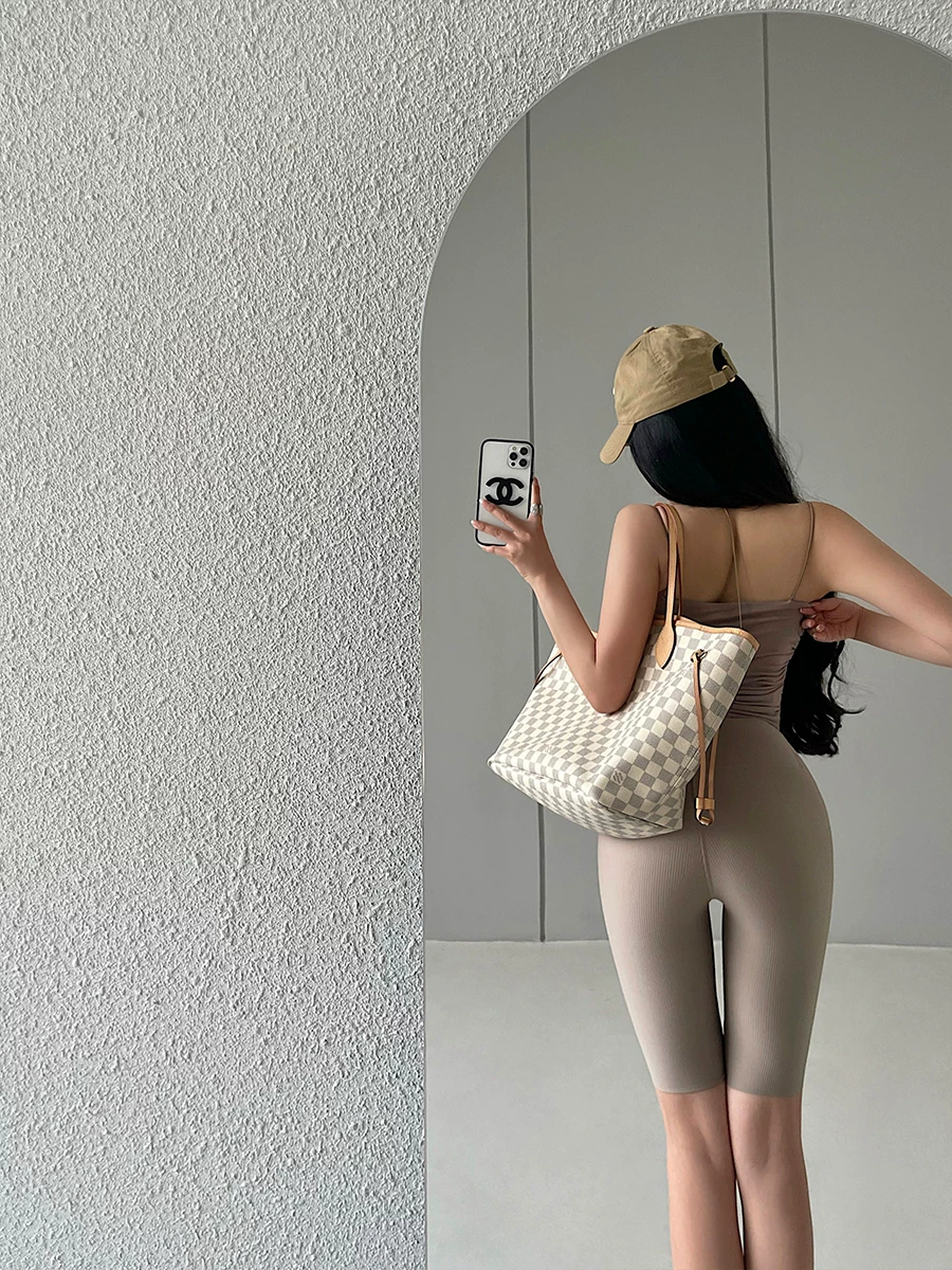 YoungGirlDay Quần short thể thao cạp cao kiểu Âu Mỹ, ôm sát, nâng mông, quần short đi xe đạp, quần short thể thao