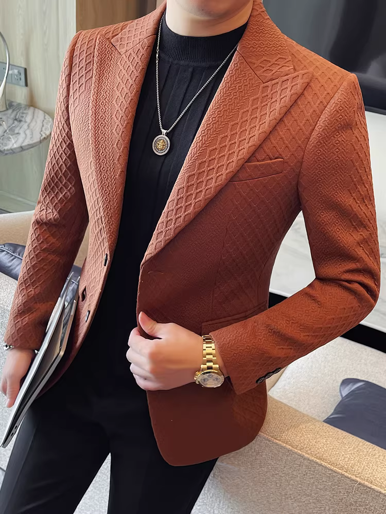 Áo vest nam thiết kế cổ điển, thời trang mới 2025, kiểu dáng ôm body, lịch lãm, phong cách thường ngày, công sở, đơn giản.