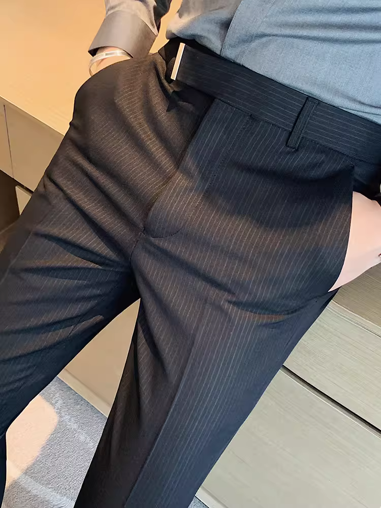 Quần âu nam dáng ôm, chất liệu cao cấp, kiểu dáng đa năng, thời trang, ôm dáng, kiểu dáng thon gọn, thích hợp cho công việc.