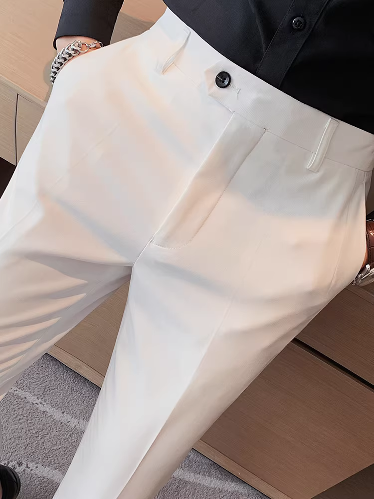 Quần âu nam dáng ôm, chất liệu cao cấp, quần thời trang thường ngày, quần công sở lịch sự, quần vest dáng ôm mềm mại.