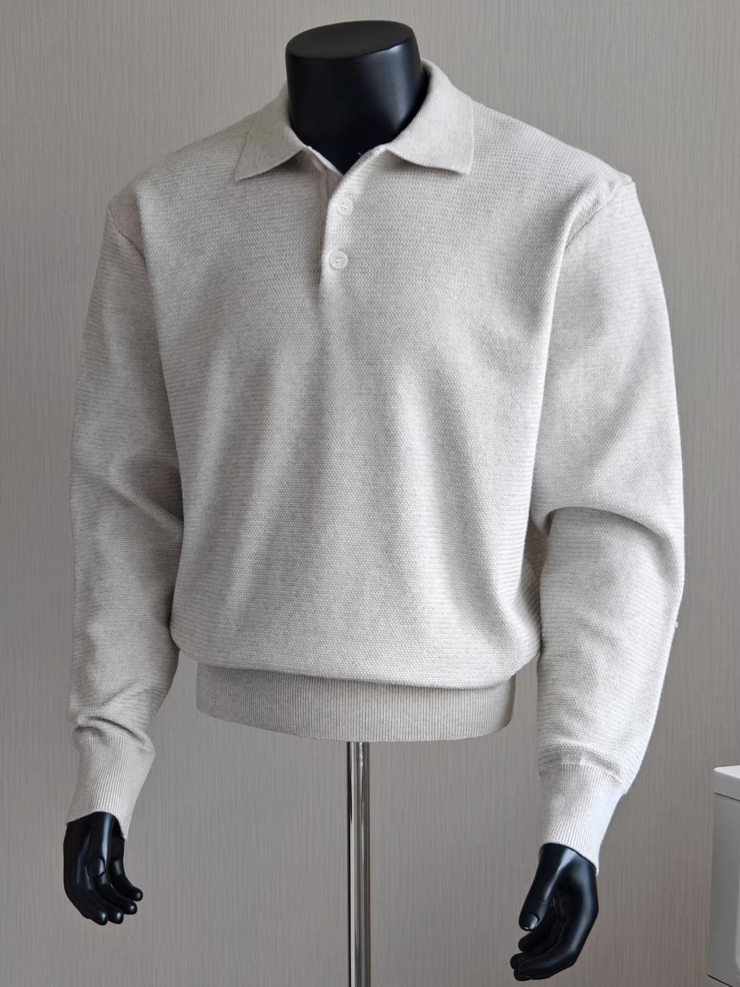 Áo len nam cổ điển, chất liệu dày dặn, tay dài, kiểu dáng mới thu đông 2025, rộng rãi và đa năng, áo len dệt kim thời trang.