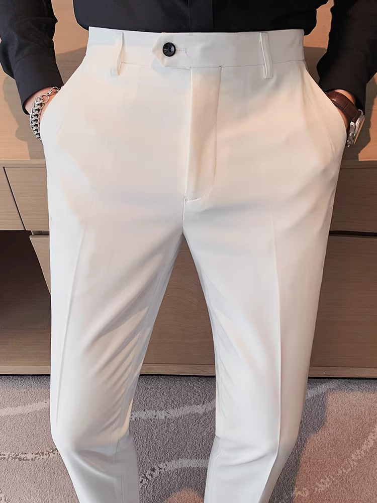Quần âu nam dáng ôm, chất liệu cao cấp, quần thời trang thường ngày, quần công sở lịch sự, quần vest dáng ôm mềm mại.