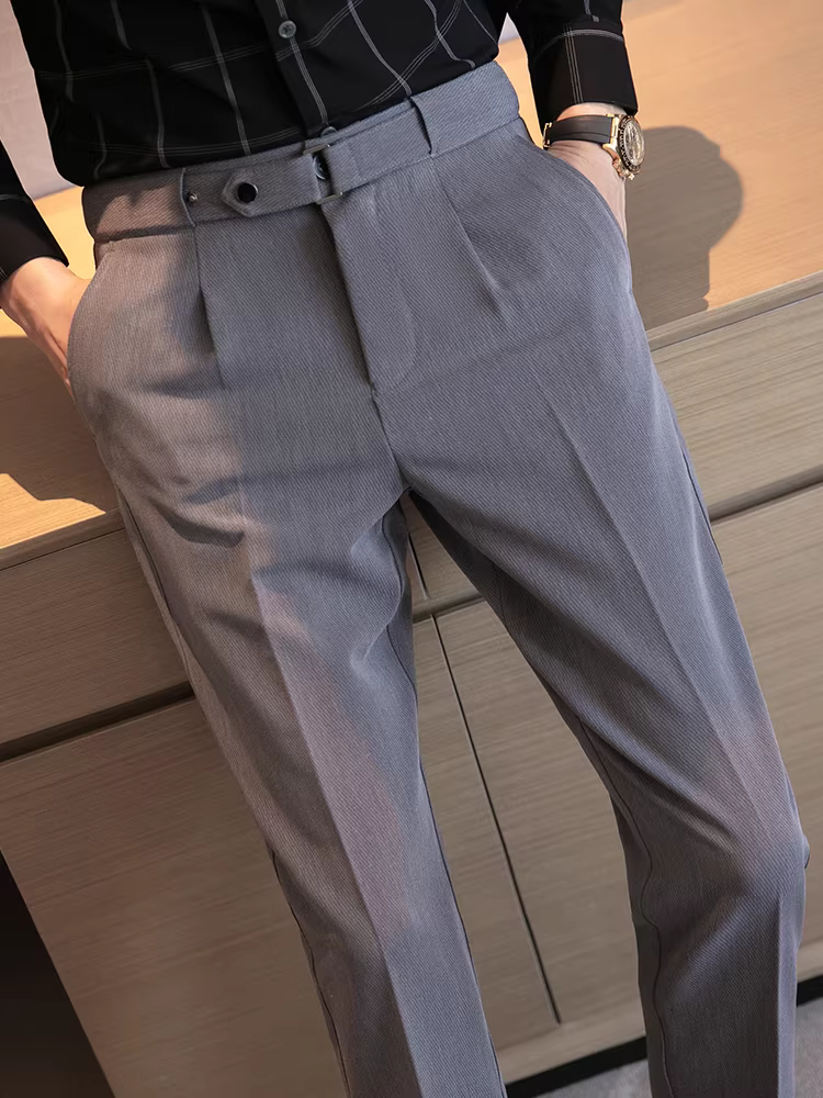 Quần âu nam kiểu dáng casual, chất liệu cao cấp, ôm dáng, không cần là ủi, quần vest công sở lịch lãm.