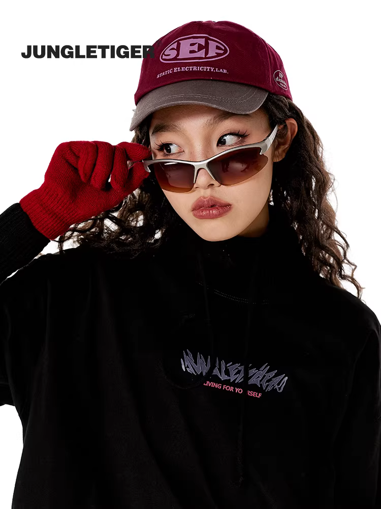 Áo thun nam tay ngắn họa tiết hổ rừng mùa hè phong cách hip-hop đường phố Mỹ, chất liệu cotton dày, màu đen, dáng rộng