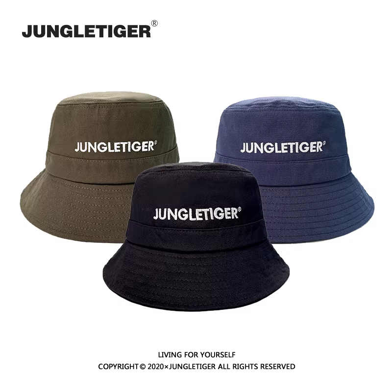 Mũ xô thêu 3D Jungle Tiger giản dị chống nắng thời trang hợp thời trang phong cách Nhật Bản unisex mũ đa năng