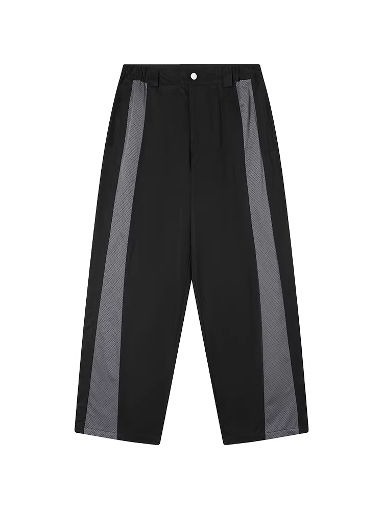 Quần thể thao nam dáng rộng phong cách đường phố mới 2025, kiểu phối màu chắp vá thời thượng Jungle Tiger