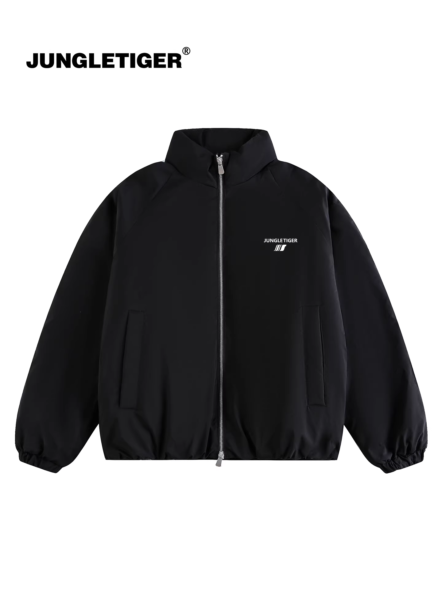 Áo khoác lông vũ trắng cao cấp Jungle Tiger 90% dành cho nam và nữ, mùa đông 2025, cổ đứng, dày dặn, ấm áp, kiểu đôi