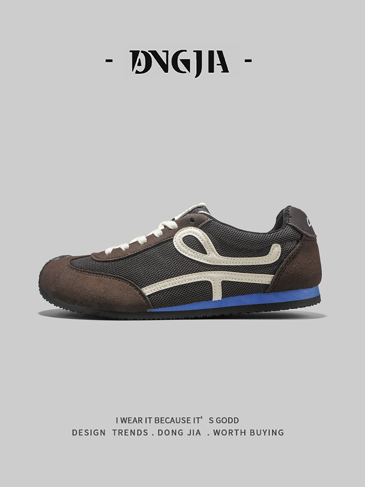 Dongjia Qshoes xuất khẩu giày đua nam, mẫu mùa hè mới, giày thể thao lưới thoáng khí kiểu cổ điển Forrest Gump.