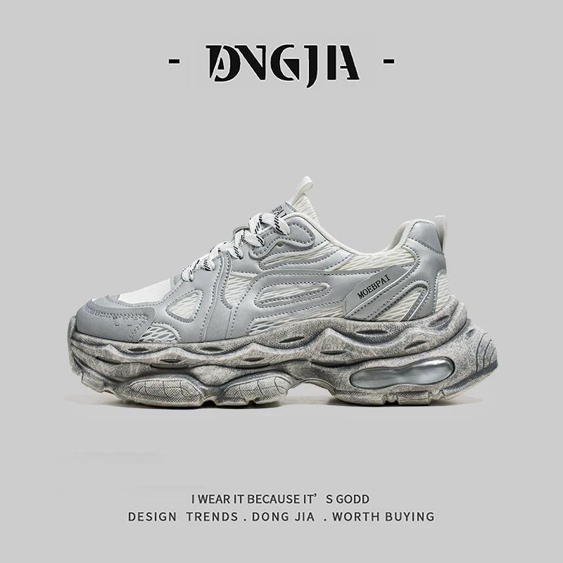 Giày thể thao nam Dongjia Qshoes mùa xuân mới phong cách cổ điển đa năng giày thể thao đế dày kiểu bố