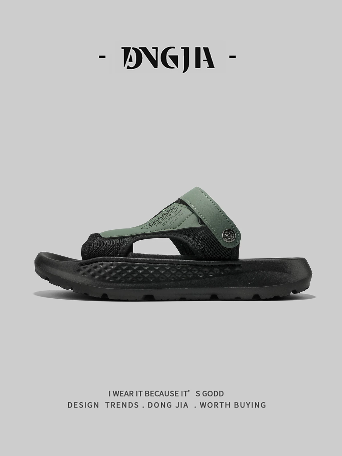 Dongjia Qshoes xuất khẩu giày nam mùa hè mới dép lưới nhẹ đế mềm dép đi trong nhà hai kiểu giày đi biển