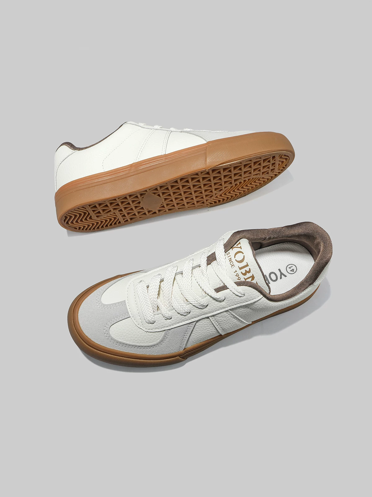 Giày thể thao nam cổ thấp kiểu retro Đức, giày sneaker trắng đa năng mới năm 2025 dành cho mùa thu.