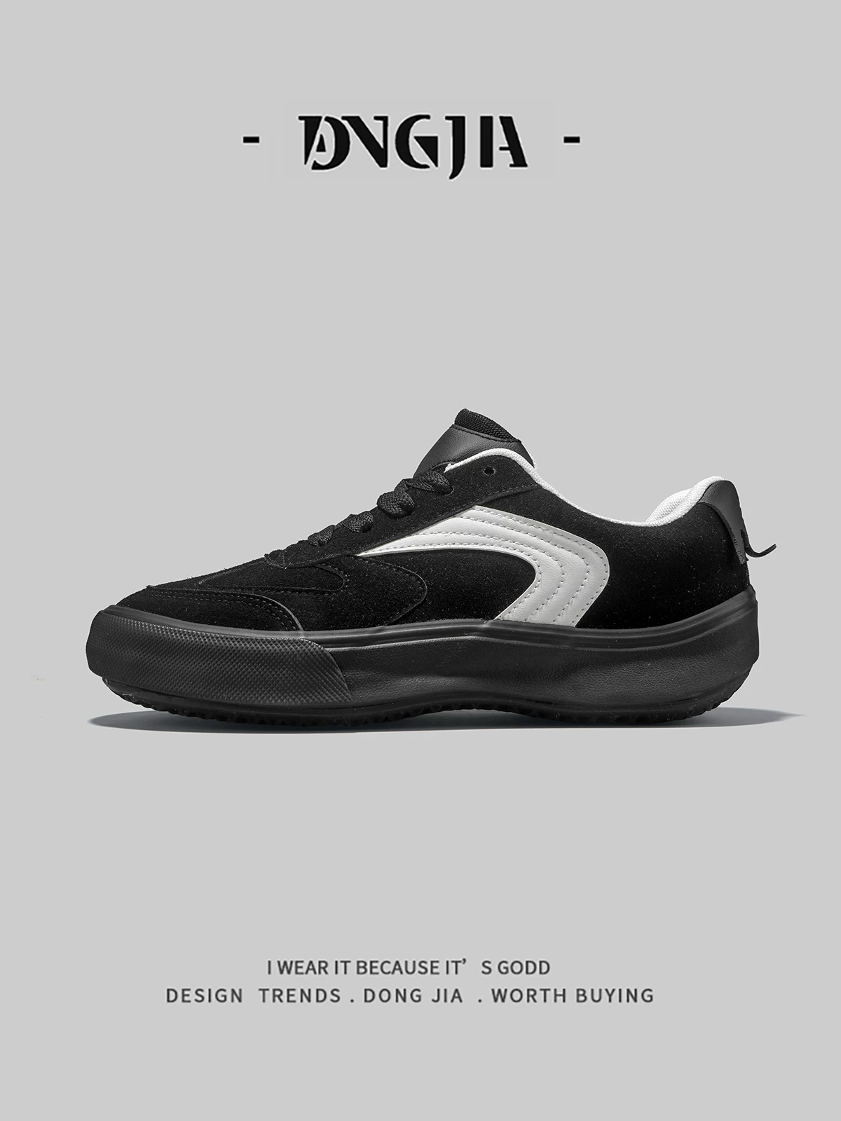 Giày thể thao nam Dongjia Qshoes xuất khẩu, kiểu dáng thời thượng, phong cách Đức, giày thể thao nam mùa thu mới, giày sneaker nam cá tính.
