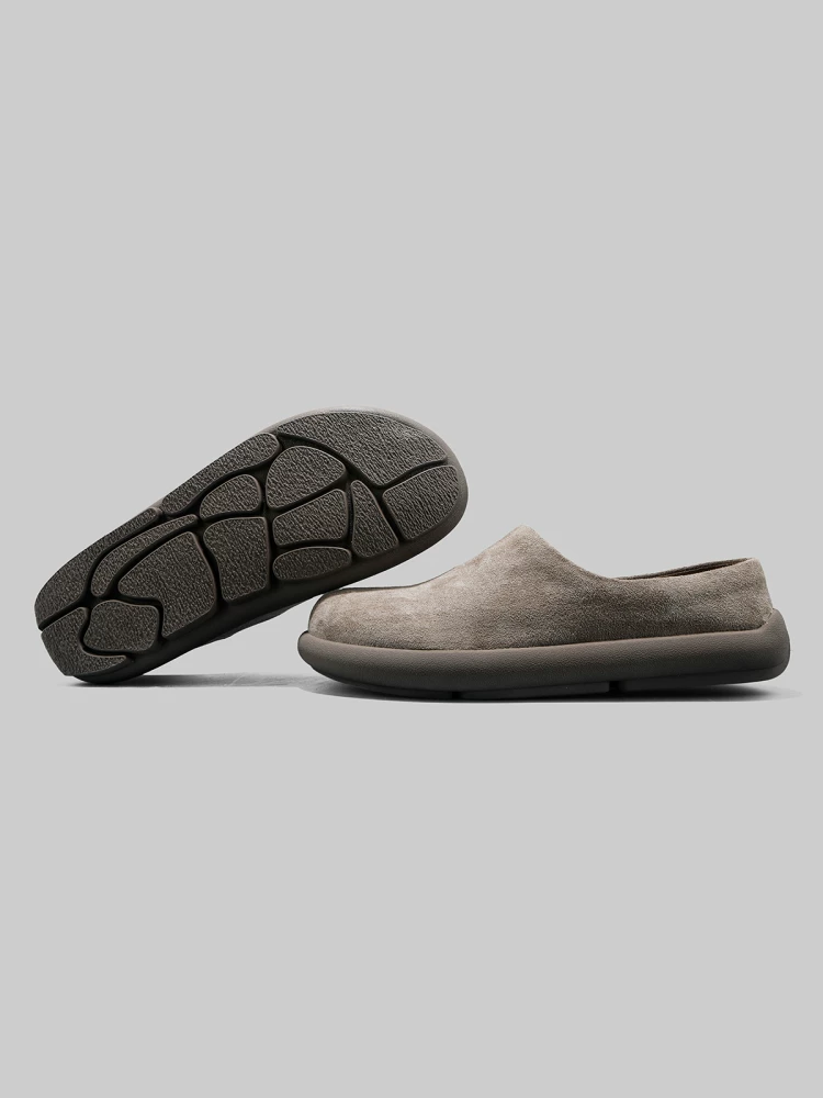 Giày lười nam kiểu Birkenstock cổ điển dành cho mùa thu, mũi và gót kín, thích hợp để đi ngoài trời.