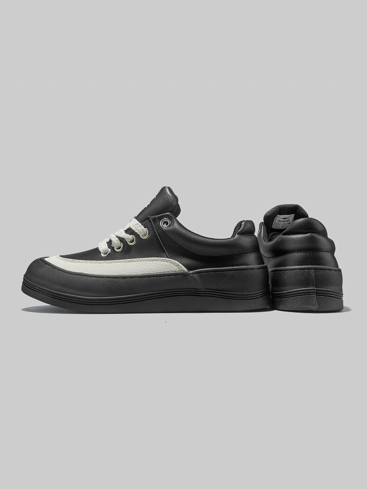 Giày thể thao nam đế dày Dongjia Qshoes màu đen, mẫu mới thu đông 2025, phong cách retro Mỹ, giày thể thao thường ngày, giày tập luyện