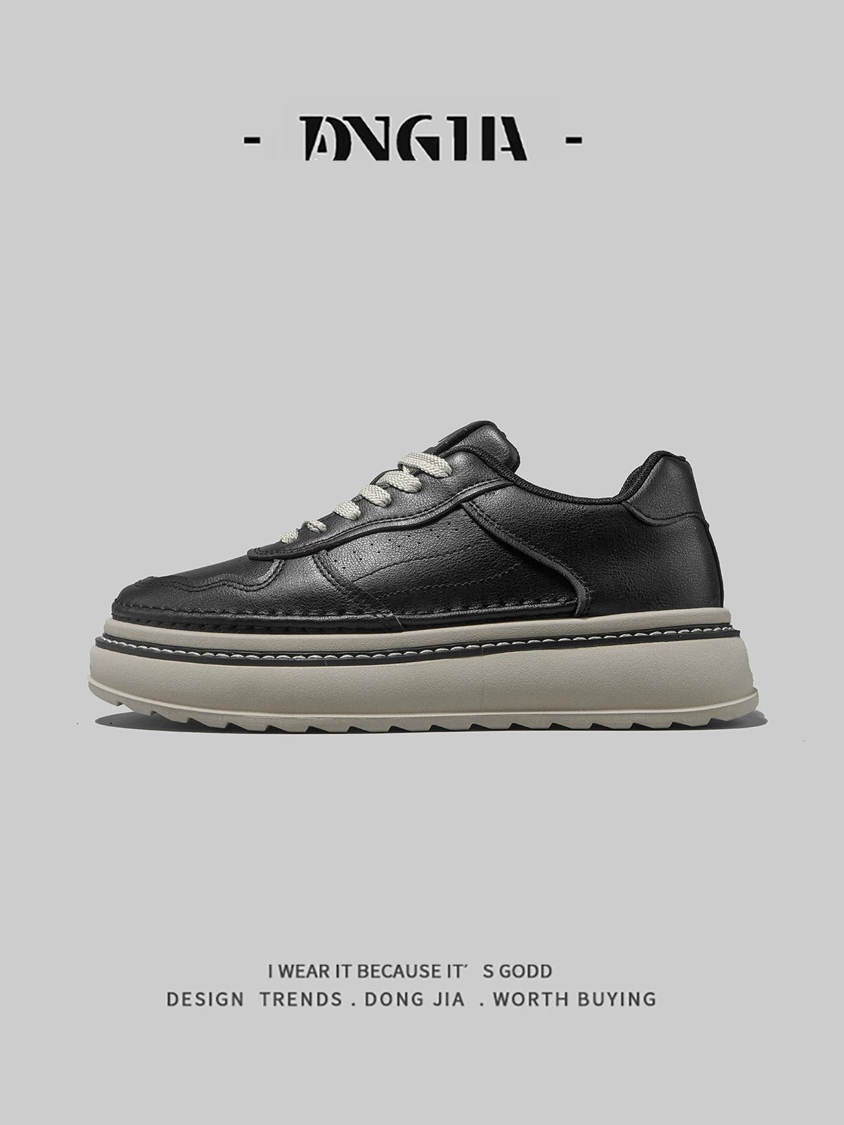Dongjia Qshoes nam mới mùa thu giày da ngoài trời thông thường phong cách Anh quốc giày thể thao cổ điển phong cách Anh quốc