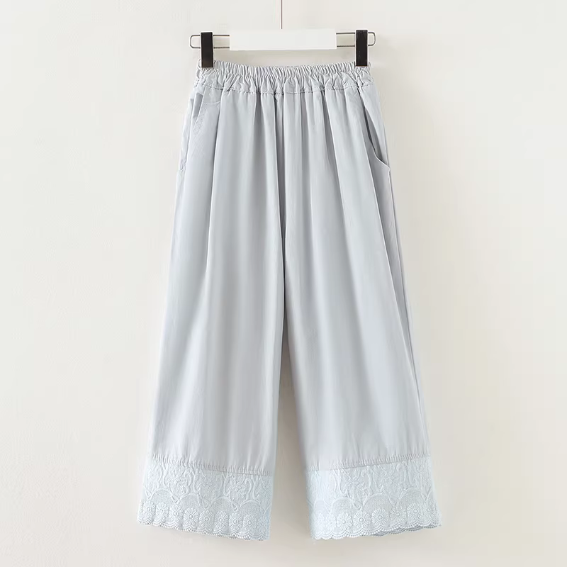 Bộ đồ hè bé gái 2025 kiểu mới mỏng nhẹ, quần lửng tay ngắn, bộ hai mảnh mùa hè trẻ em