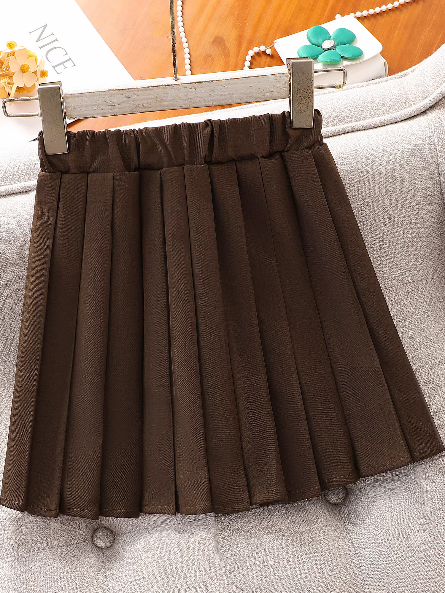 Bộ đồ JK dành cho nữ sinh mùa thu Áo vest dệt kim phong cách preppy dành cho nữ sinh Váy xếp ly dành cho trẻ em Bộ ba món đồng phục mùa xuân và mùa thu