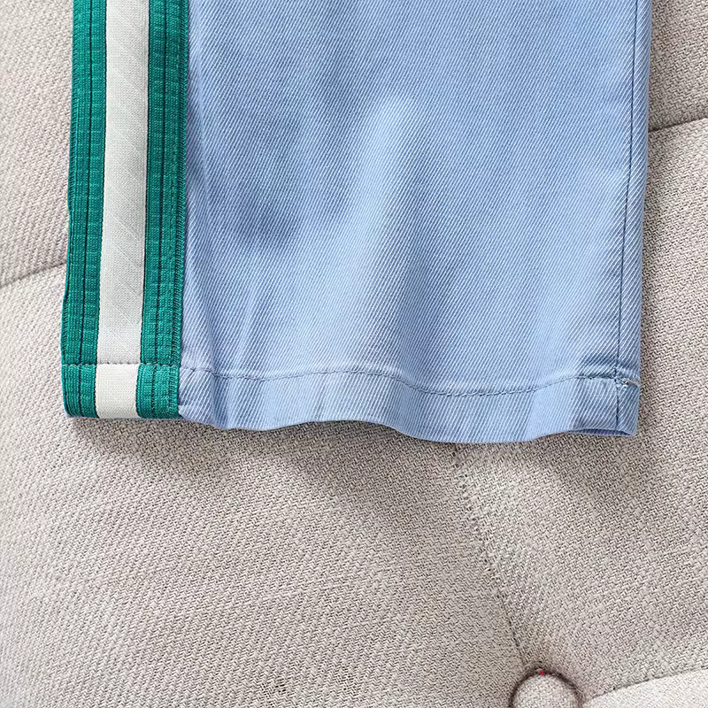 Quần bé gái hè 2025 kiểu mới, quần jean Tencel trẻ em chất liệu lụa đá mỏng, quần ống rộng dáng thẳng cho bé lớn